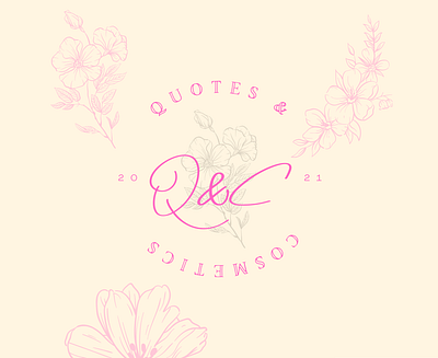 Quotes & Cosmetics Brand beauty beauty brand branddesign branding clean colorful cosmetic brand creativity cute design fashion graphic design illustration industry lipgloss logo makeup packaging pink writing