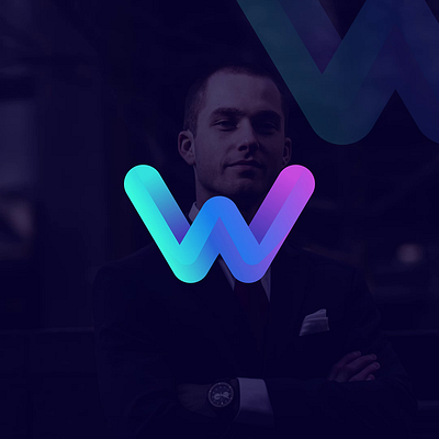 Bold Gradient Monogram Logo – Letter "W" brand identity branding design design logo flat gradient graphic design illustration logo logo design logos logotype minimal modern monogram timeless ui unique unique logo