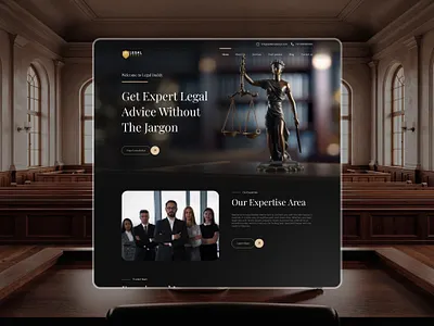 Law Firm Website UI/UX Design | Website Design figma illustrator law website legal website ui ui ux design uiux user interface website website design