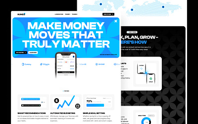 Numeo - Finance & SaaS Landing Page dashboard digital product finance graph design landing page saas landing page saas template template web design website