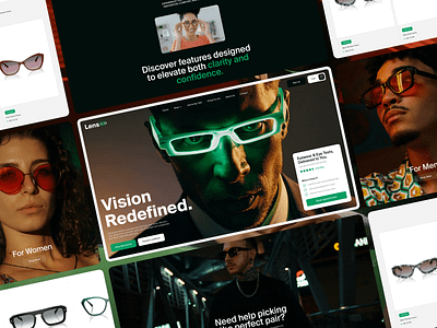 Lensoo- E-commerce Website Design cleandesign design ecommercewebdesign eyewearweb eyewearwebsitedesign landingpagedesign lensoowebsite meneyewear productdesign productweb sunglass uiuxdesign webdesign website websitedesign womeneyewear