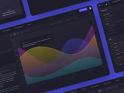 UX/UI Design for an API-first NLP Analytics service 2023 ai dark dashboard digital nlp top top shots ui