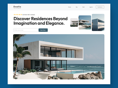 Luxury Real Estate Website UI design landing page ui ux website website design