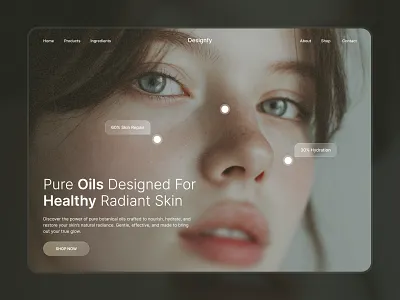 Header Design Cosmetic branding cosmetic design header design make up skin care ui design ux design web design website design