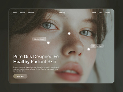 Header Design Cosmetic branding cosmetic design header design make up skin care ui design ux design web design website design