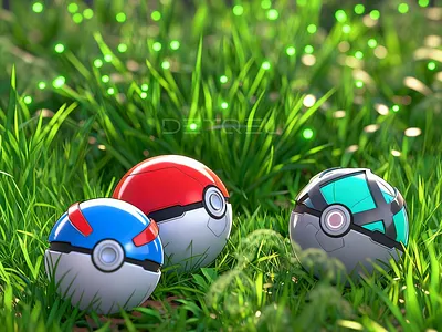 Pokeballs 3d Design 3d animation graphic design ui