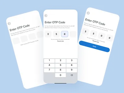 OTP Screens- Modern UI android ui app verification authentication flow figma ios ui minimal ui design mobile app ui mobile experience modern app design otp screen otpscreens pin code ui product design ui uidesign uiux case study user interface design ux design uxuidesign verification screen