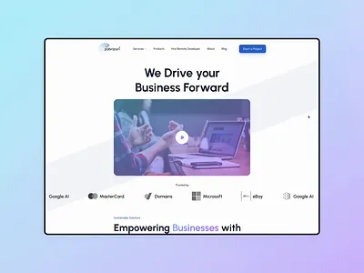 Zabrizon ✦ Landing Page animation branding color gradiant landing page logo motion graphics prototype saas software ui ux webpage website