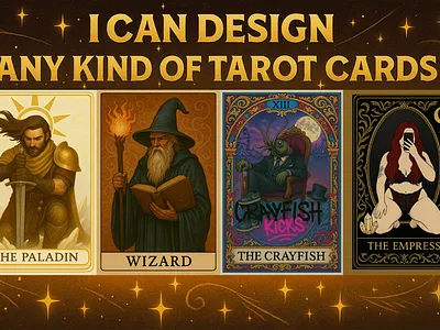 Tarot Card Design card designs cards design fiverr graphic design graphic designer illustration tarot tarot card tarot cards