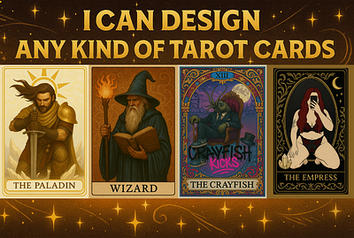 Tarot Card Design card designs cards design fiverr graphic design graphic designer illustration tarot tarot card tarot cards