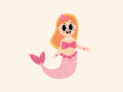 Beautiful Mermaid Cartoon Animation