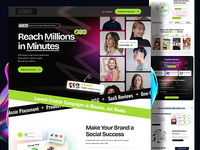 Marketing Platform | Landing Page Design cleanui conversiondesign creativedesign digitalproduct herosection landingpage landingpagedesign moderndesign productdesign responsivedesign saasdesign uidesign uiux uxdesign visualdesign webappdesign webdesign websitedesign