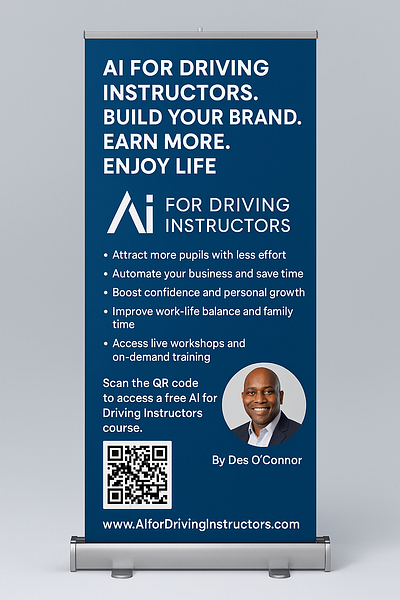 Design a Professional Roll-Up Banner Driving Instructors