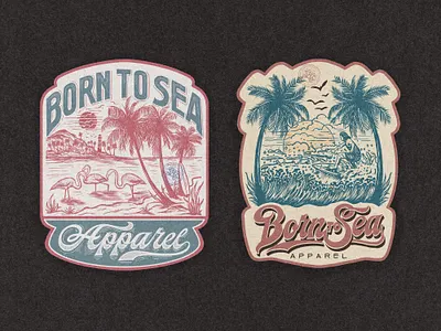 Born To Sea branding company brand logo company branding company logo design graphic design illustration logo typeface