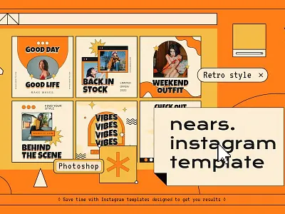 Nears Instagram Post & Story Template branding instagram instagram banner instagram post instagram posts instagram posts template instagram stories instagram story template instagram template instagram templates instgram story social media social media banner social media pack social media templates socialmedia stories ui