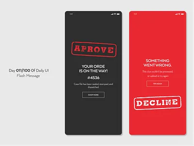 Flash Message - Daily UI 011 app crime dailyui figma graphic design masseg ui