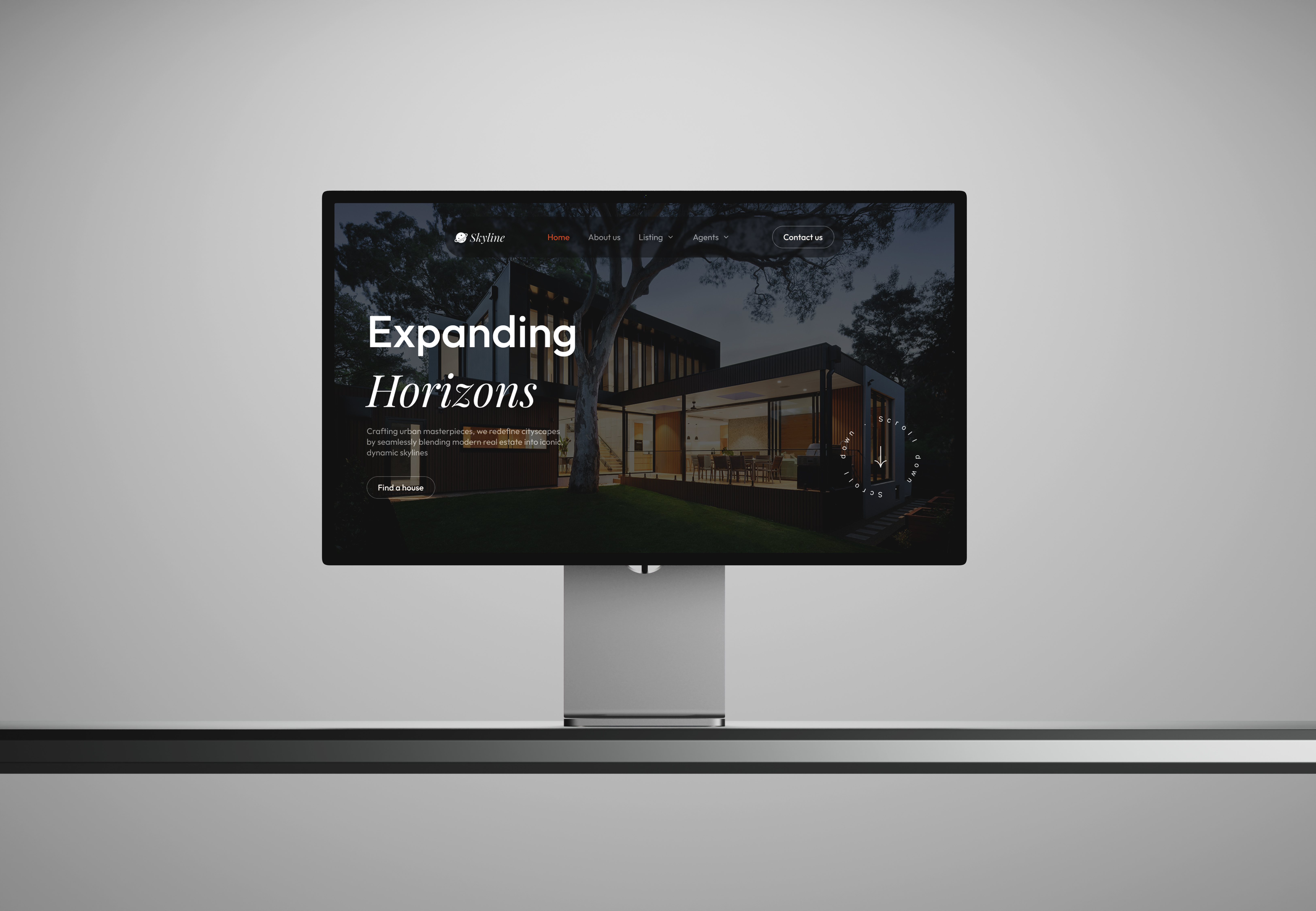 UI Wiki - Elegant Real Estate Hero Section luxury homes website design