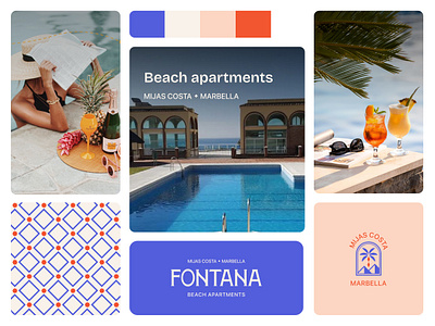 Branding identity - Fontana Beach apartments beach branding branding identity graphic design holidays hospitality identity illustration logo logo design ui vector vibrat colors