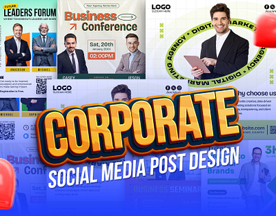 Corporate Social Media Instagram Post Design advertising brand identity branding business corporate modern poster social media post socialmedia visual