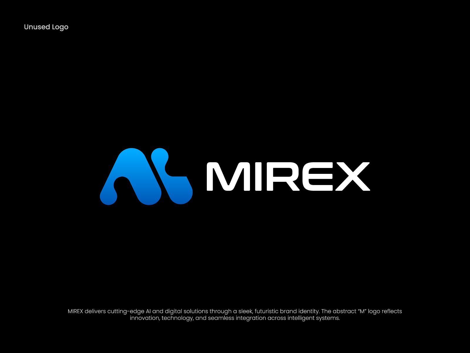 Mirex | Futuristic Logo Design for AI & Digital Tech Solutions ai logo aiforbusiness brandidentity branding creativetechlogo digitalinnovation futuristic logo innovative logo logo logodesign logotype m lettermark logo modern logo nextgenbranding smartsolutions startup logo tech brand logo tech logo tech startup technology logo