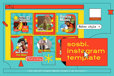 Sosbi Instagram Post & Stories Tempate instagram instagram template social media template