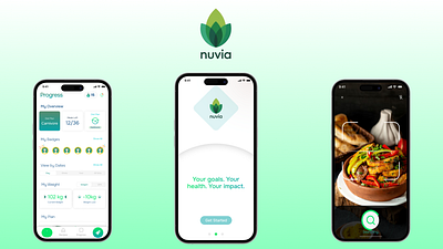Nuvia - Health & Fitness animation app design fitness health mobile app design mobile app ui ui ux