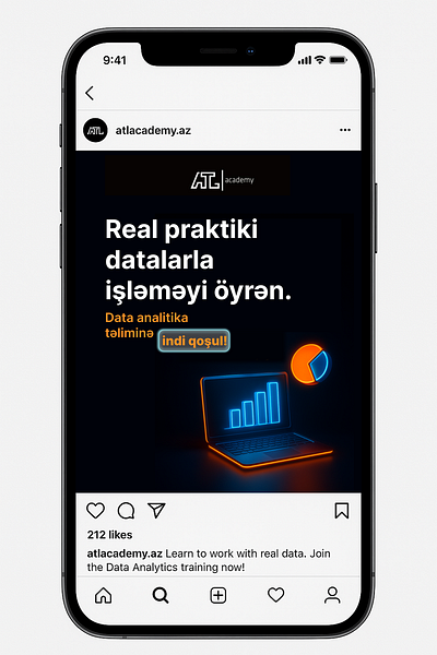 Data Analytics Training – Creative Social Media Visual graphic design ui ~socialmedia photoshop