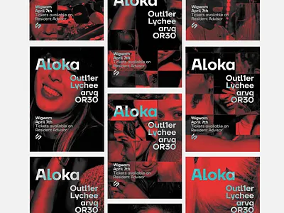 Poster Campaign | Aloka brand identity brand strategy editorial grid lay out poster swiss design typography