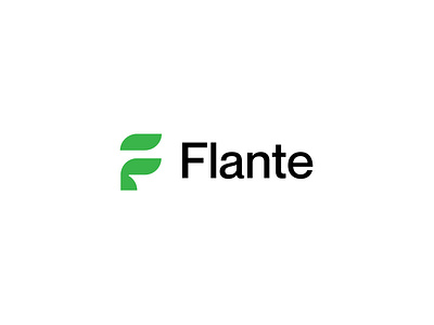 Flante logo (letter F + leaf) alamgirbrands branding business logo creative logo f logo flante logo fleaf logo fplant logo leaf logo letter f logo lettering logo logo design logomark logotype mark minimalist negative space plant logo tech logo