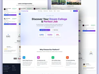 Education Website – Clean & Minimal UI/UX clean ui dashboard ui digital platform e learning platform edtech ui education website interaction design landing page learning experience minimal web design modern design online courses online learning product design responsive web student portal ui design ux design web design website ui