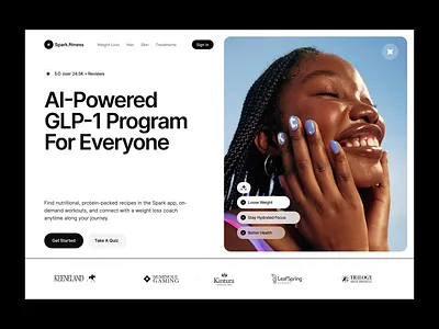 Weight Loss - Telemedicine Website best agency cro doctor ecommerce glp 1 hair loss healthcare healthcare landing page healthcare website mareting page semaglutide telehealth telehealth website telemedicine telemedicine landing page top agency ux weight loss weight loss website