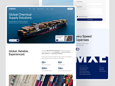 Logistics Platform Website UI/UX Design – Chemical Supply b2b saas web design cargo shipping web design chemical industry saas enterprise saas design industrial saas ux logistics app ui ux logistics dashboard design logistics web design lumexart ui ux design responsive logistics website saas design agency saas platform ux designer saas product design saas ui ux design shipping platform design supply chain digital platform supply chain management ux supply chain ui ux transportation ui ux web app ui ux design