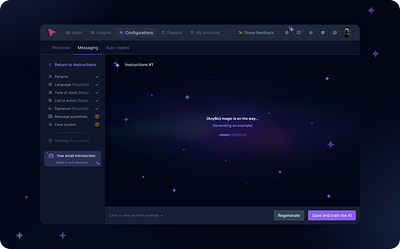 AnyBiz: Loader ai animation instructions loader ui ux