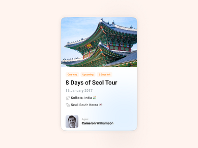 Travel Card UI 3d animation app branding design figma graphic design illustration logo motion graphics ui uiux ux