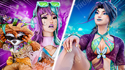 Psylocke, Luna snow, Rocket Marvel Rivals Thumbnail 3d blender branding gaming gaming thumbnail graphic design luna snow marvel rivals marvel rivals thumbnail model render photoshop psylocke rocket racoon streamer thumbnail twitch youtube youtube gaming youtube thumbnail