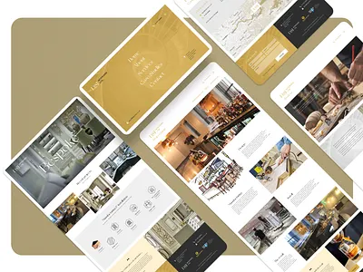 Traditional Joinery Website Design branding gold graphic design logo traditonal ui web design website website design