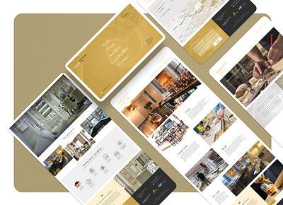 Traditional Joinery Website Design branding gold graphic design logo traditonal ui web design website website design