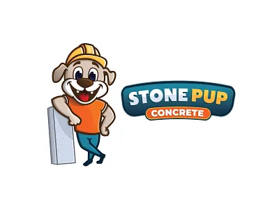 StonePup Concrete | Cartoon Mascot builldog macsot cartoon macot concrete company mascot cute dog mascot dog character kickcharge mascot kickcharge stye branding kickcharge style mascot mascot character mascot designer truck wrap concrete company truck wrap design truck wraps van design van wraps vehicle graphis vehicle wrap wrap designer wraps