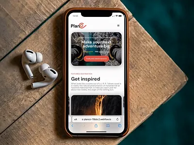 PlanCo - mobile website branding mobile outdoor responsive sport ui webflow