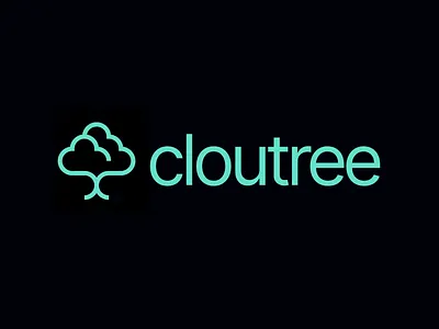 Cloud and Tree Logo Design branding cloud growth invest logo nature tree