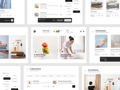 Hotel Cleaning Service cleaning hotel hotel service housekeeping ui web design
