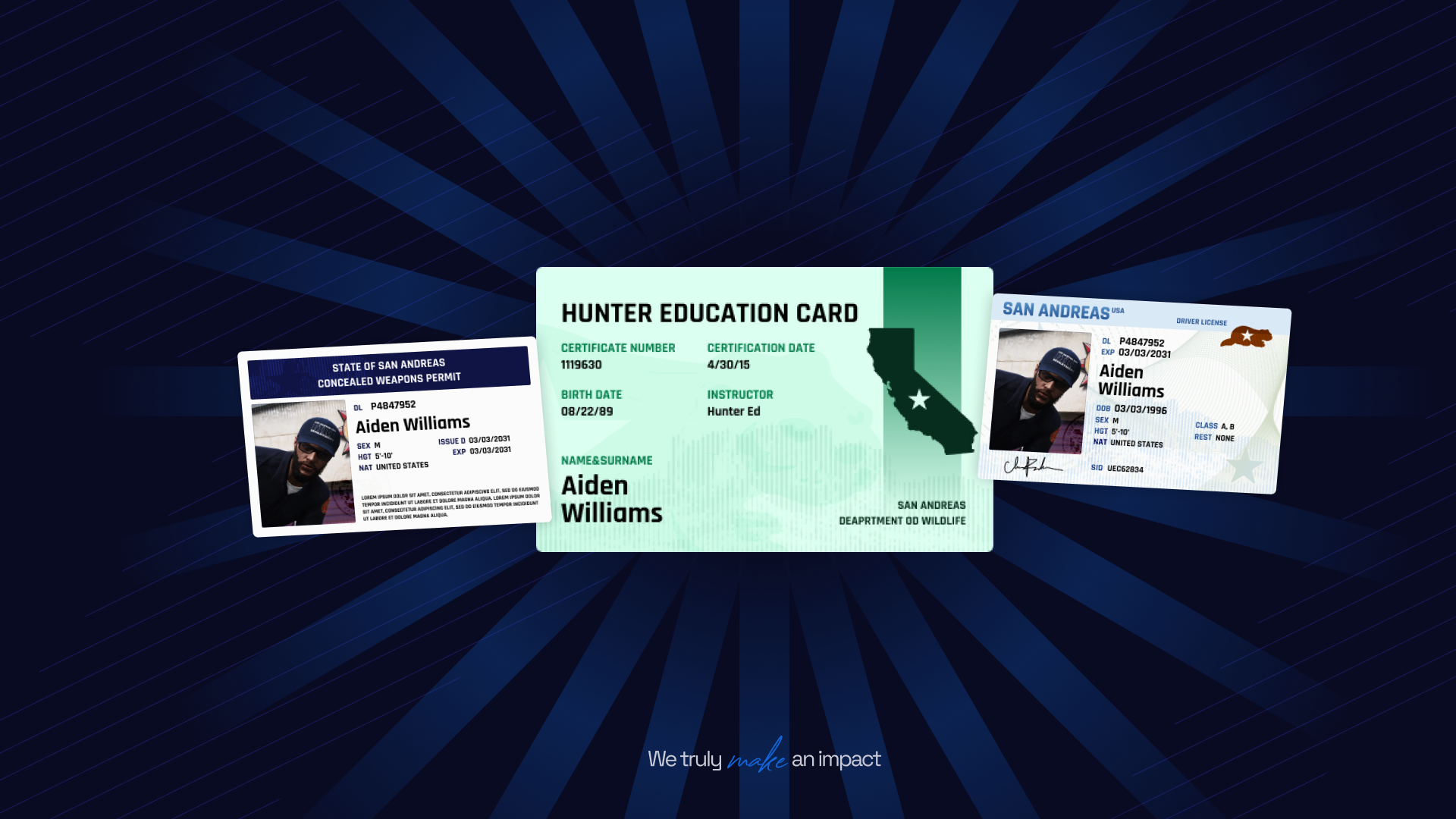 Example of Five M, Gta UI Desing