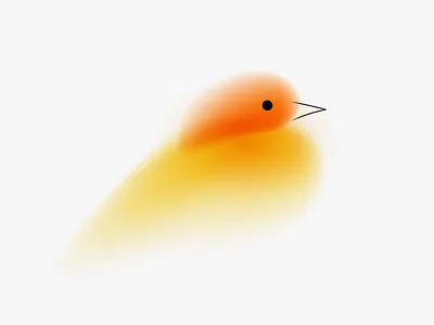 Small bird art bird blur character concept gradient illustration mascot minimal small soft vector