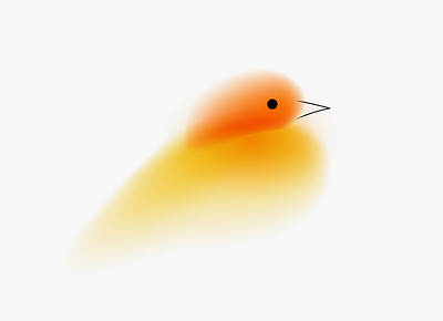 Small bird art bird blur character concept gradient illustration mascot minimal small soft vector