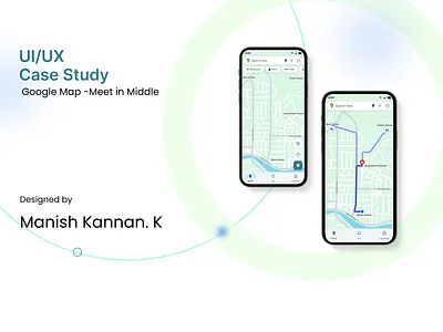 Meet in the Middle: Find the Perfect Meeting Spot in Google map graphic design ui