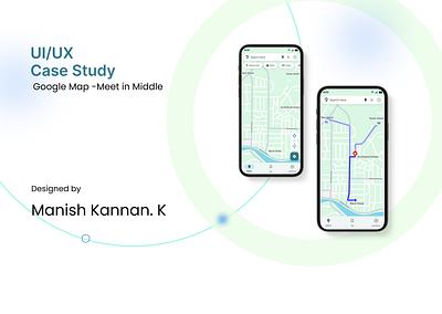 Meet in the Middle: Find the Perfect Meeting Spot in Google map graphic design ui