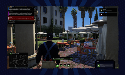 HUD FiveM UI / Design for server Venturas brainstorm cfx chat design fivem fivem design fivem ui fivem ui design graphic design gta gta rp hud notify player view roleplay ui rp scirpt design ui