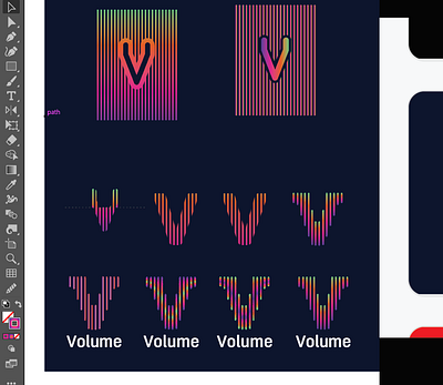 Edgy “Volume” Nightclub Logo edgy volume nightclub logo