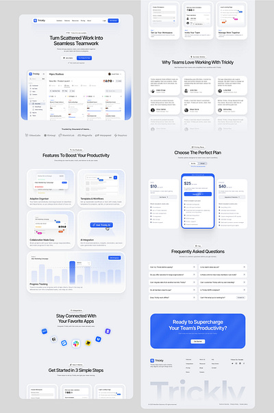 SaaS Website Design branding design figma framer illustration landing page modern design saas design saas ui saas website design ui uiux web design website design