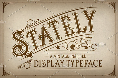 Stately Display Typeface branding catchwords decorative display font graphic design logo motion graphics outline serif stately display typeface typeface victorian vintage